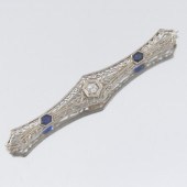 ART DECO FILIGREE, DIAMOND AND