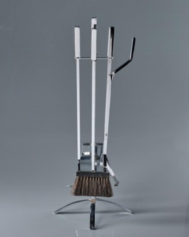 ART DECO FIREPLACE TOOL SETAn Art
