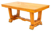 ART DECO FRUITWOOD DRAW-LEAF D