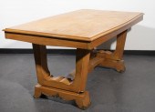 ART DECO FRUITWOOD DRAW-LEAF D