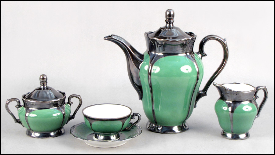 ART DECO GERMAN KERAM-SILBER