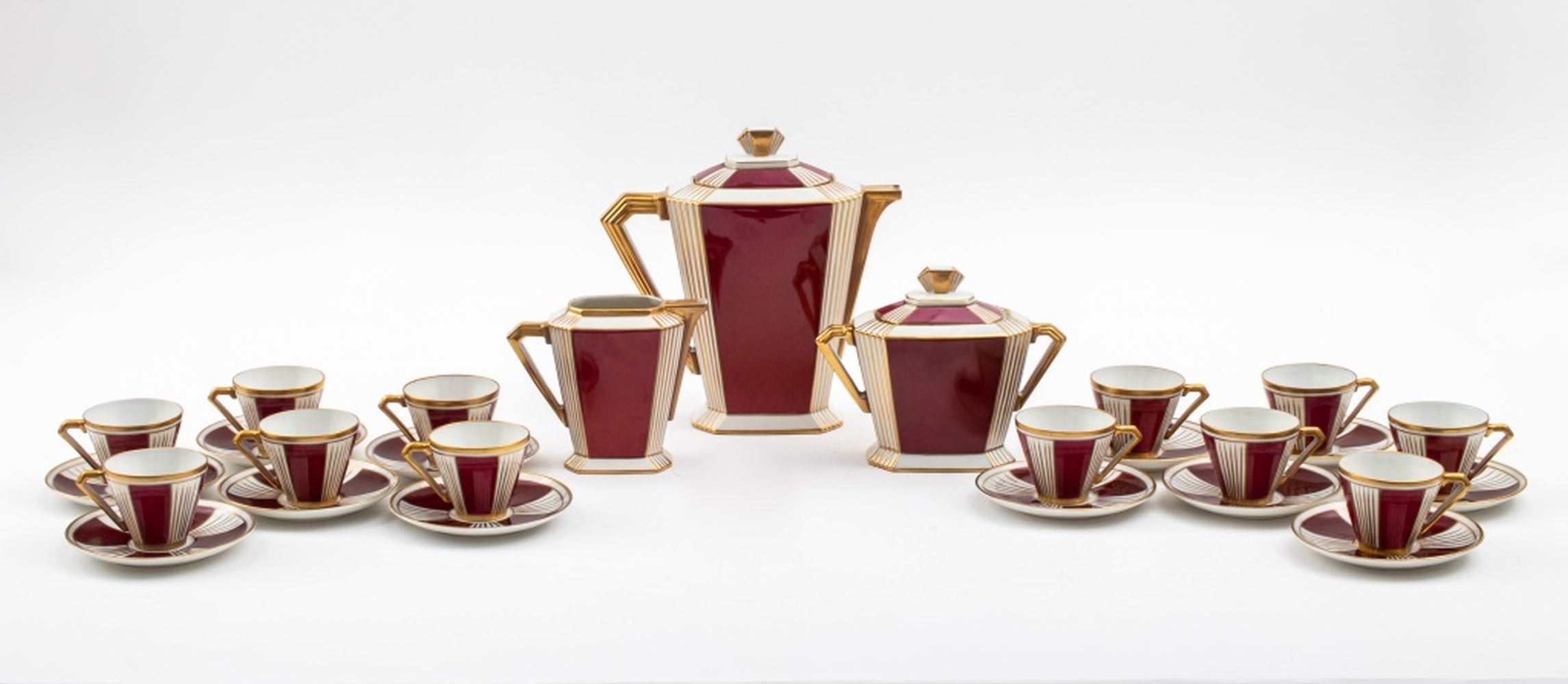 ART DECO GILDED SANG DE BOEUF