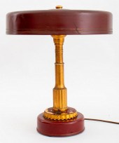 ART DECO GILTMETAL AND ENAMELE