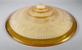 ART DECO GLASS FROSTED LAMP SH