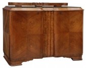 ART DECO GLASS-TOP FIGURED WAL