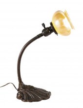 ART DECO GOOSENECK DESK LAMP W