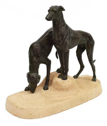 ART DECO GREYHOUNDS AFTER