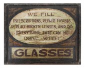 ART DECO HAND PAINTED METAL AD