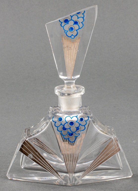 ART DECO HAND-PAINTED & SILVERED