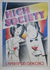 ART DECO HIGH SOCIETY CANVAS-B