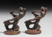 ART DECO HUBLEY BOOKENDS C1930