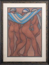 ART DECO ILLEGIBLY SIGNED, &QU