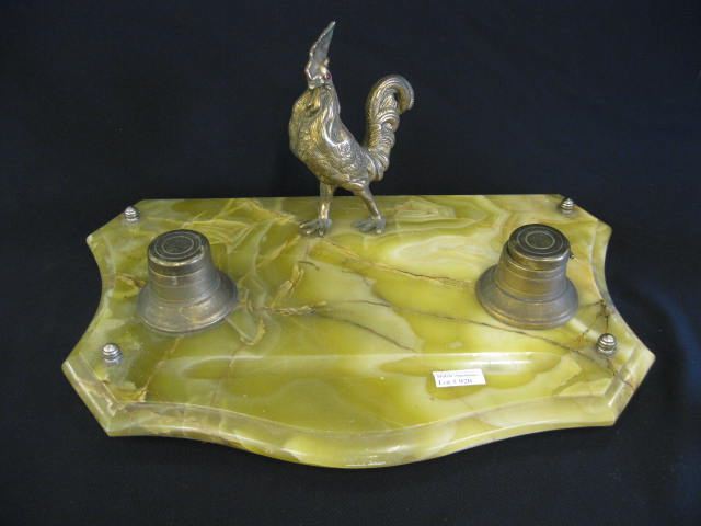 Art Deco Inkstand with Bronze