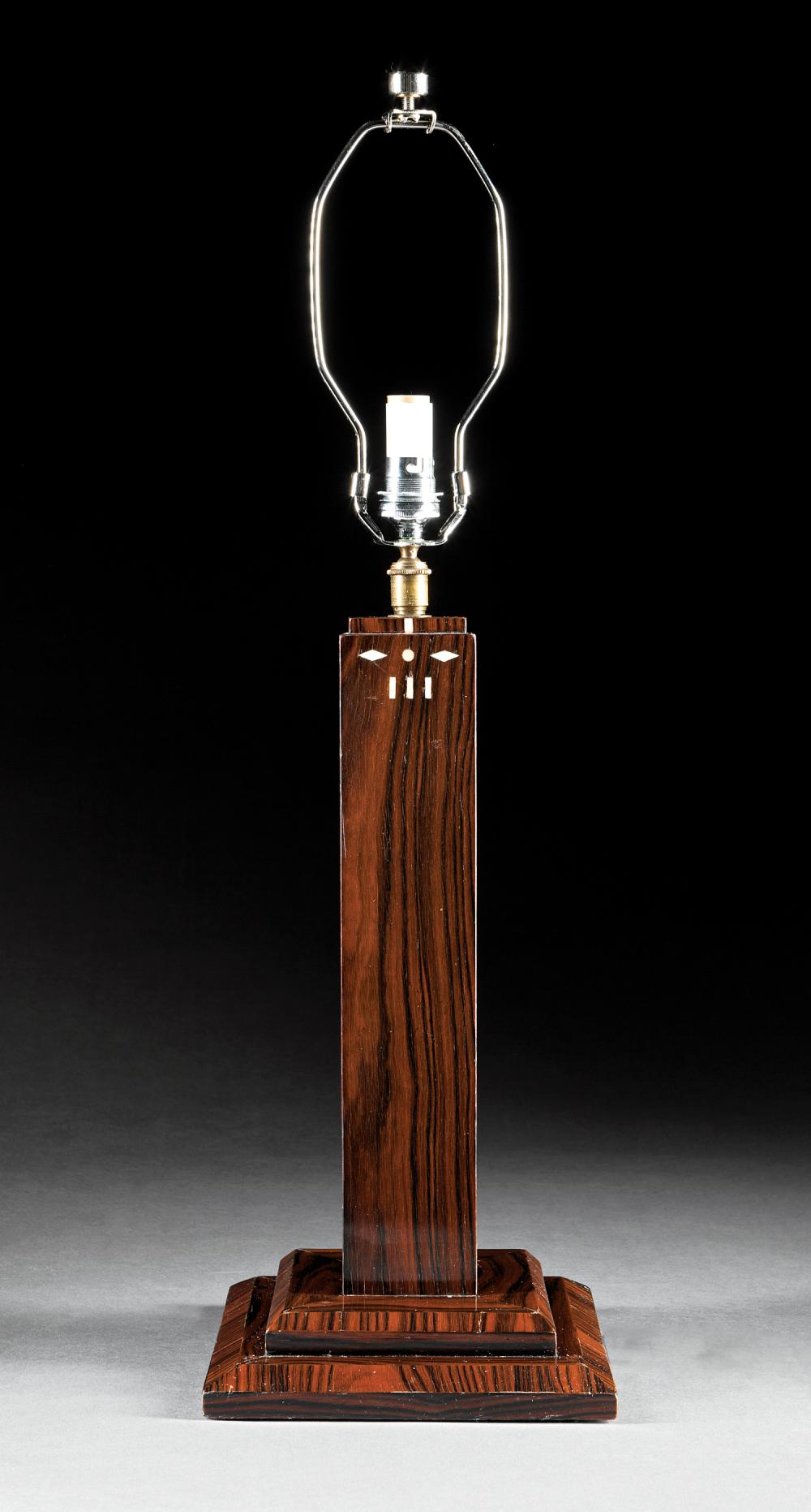 ART DECO INLAID MACASSAR TABLE