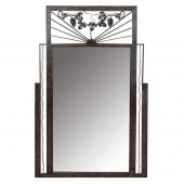 ART DECO IRON-FRAMED GRAPE & L