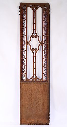 ART DECO IRON PANEL CIRCA 1930An