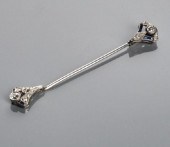 ART DECO JABOT PLATINUM PINAn