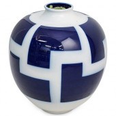 ART DECO KPM PORCELAIN VASEDES