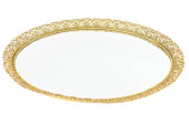 ART DECO LARGE OVAL ORMOLU MIR