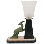 ART DECO LEAPING IBEX TABLE LA