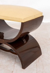 ART DECO MACASSAR EBONY CURULE
