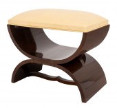 ART DECO MACASSAR EBONY CURULE