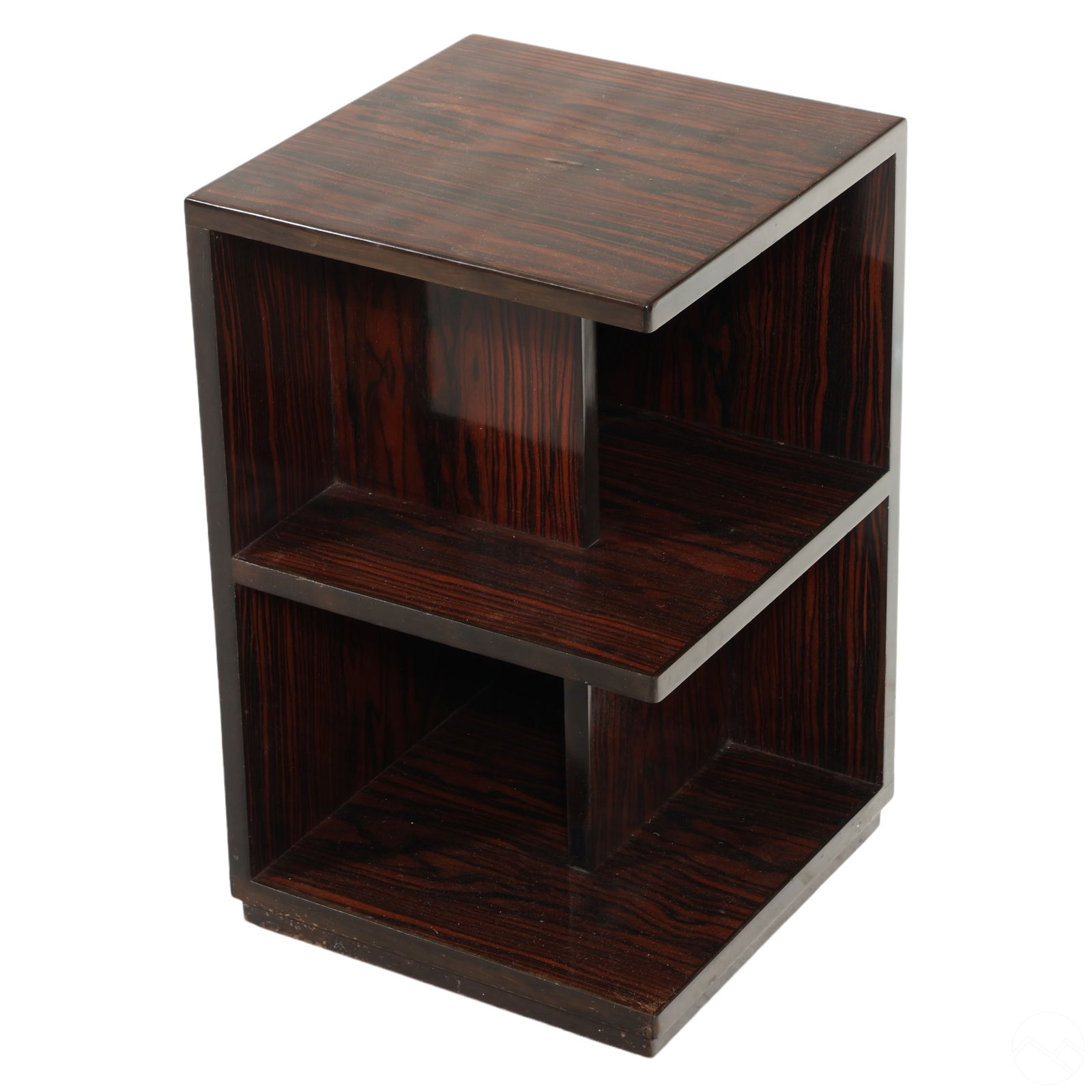 ART DECO MACASSAR EBONY WOOD CORNER