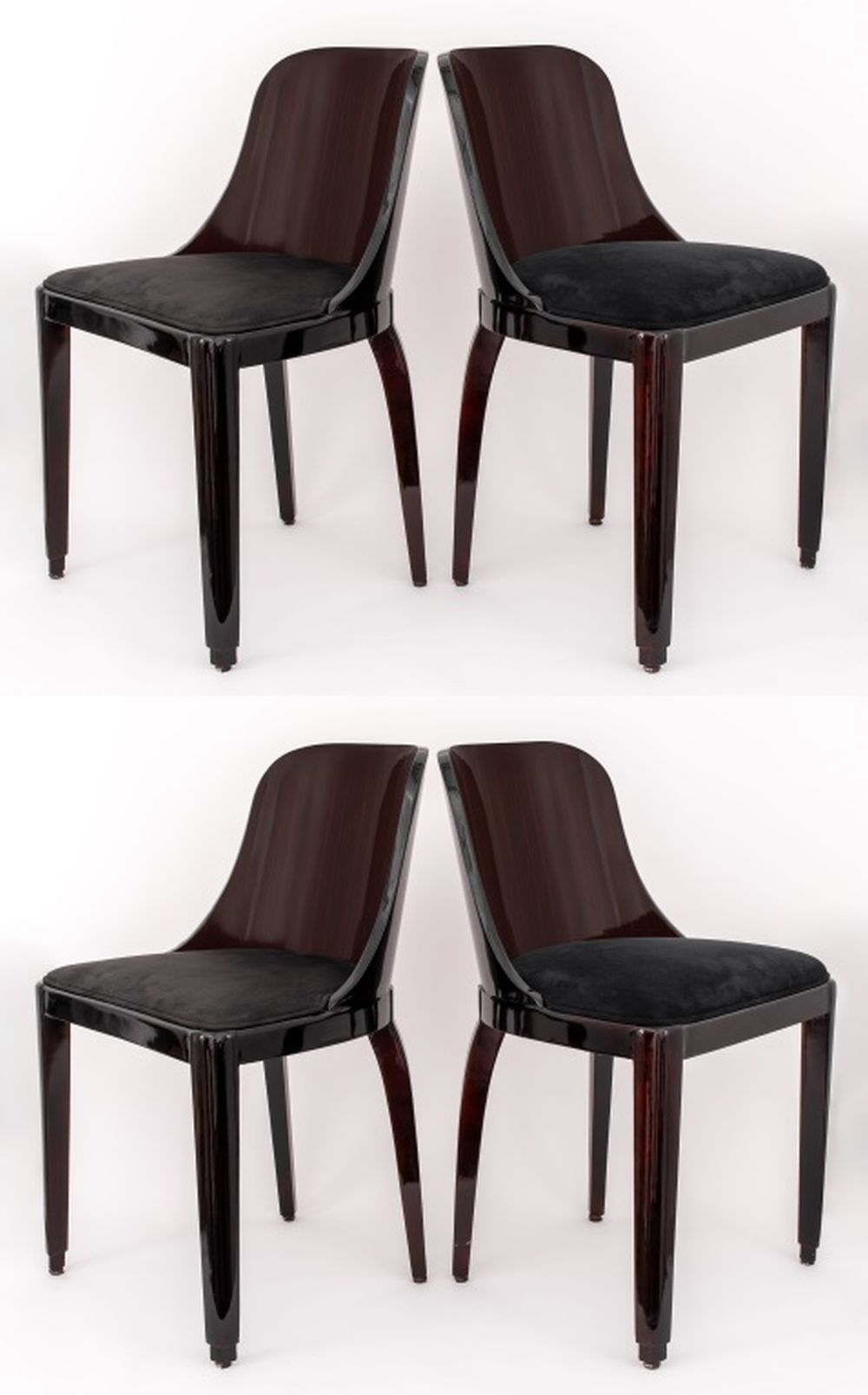 ART DECO MACASSAR WOOD DINING