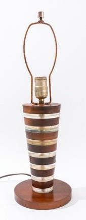 ART DECO MAHOGANY &AMP; LUCITE