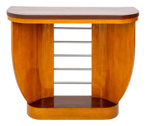 ART DECO MAHOGANY &AMP; WALNUT