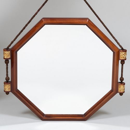 ART DECO MAHOGANY, PARCEL GILT