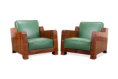 ART DECO MAHOGANY VENEER & LEA