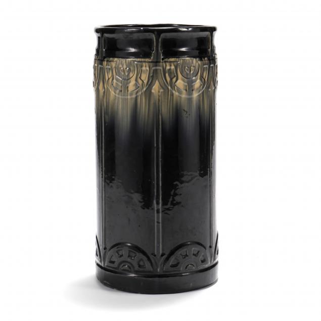 ART DECO MAJOLICA UMBRELLA STAND
