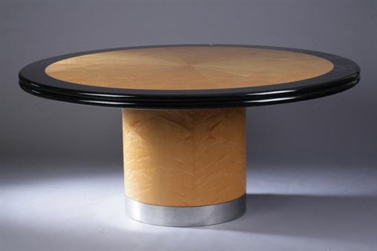 ART DECO MAPLE AND EBONIZED
