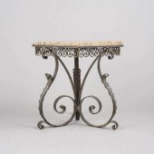 ART DECO MARBLE TOPPED SIDE TA