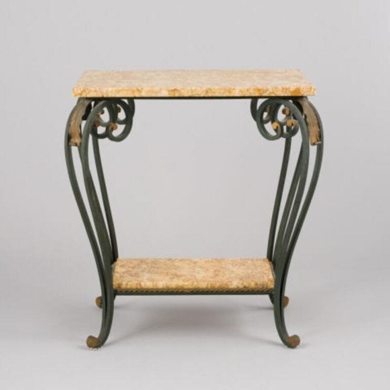 ART DECO MARBLE TOPPED TABLEAn