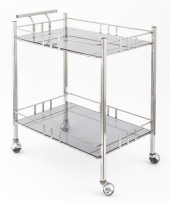 ART DECO METAL &AMP; GLASS BAR