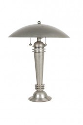 ART DECO METAL TABLE LAMPwith