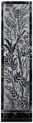 Art deco mirror-framed