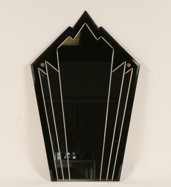 Art deco mirror; stylish angular