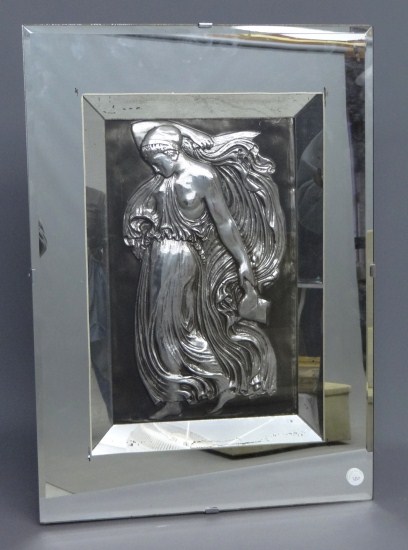 Art Deco mirrored frame with