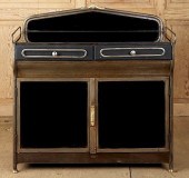 ART DECO MIRRORED TOP STEEL ME