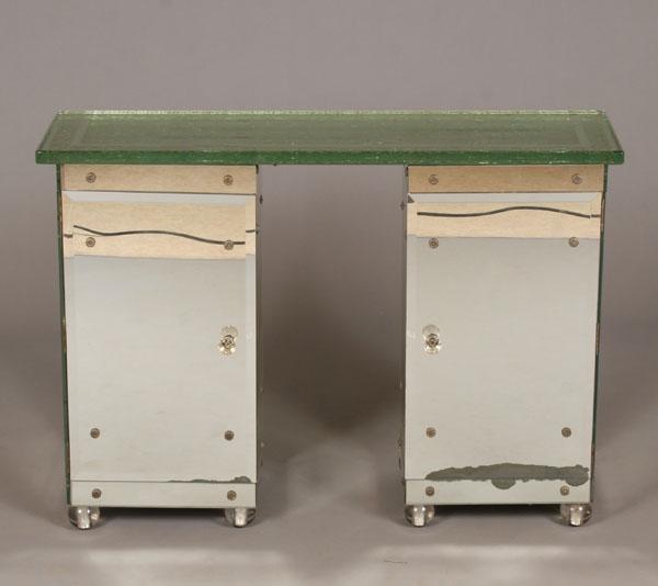 Art Deco mirrored vanity side