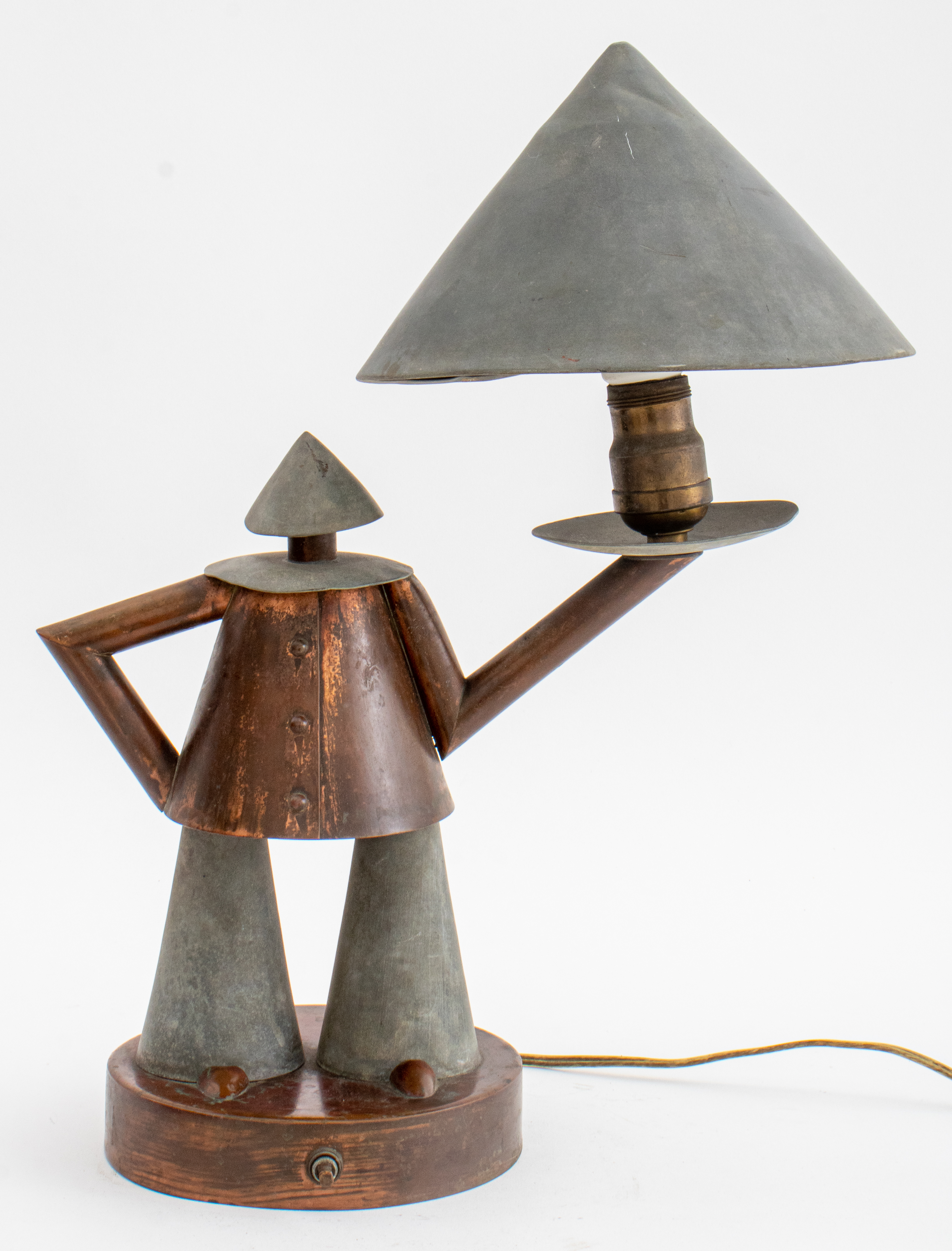ART DECO MIXED METAL FIGURAL