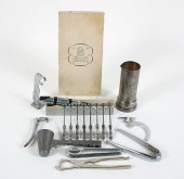 Art Deco Modern chrome and met