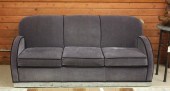 ART DECO MOHAIR SOFA, AMERICAN