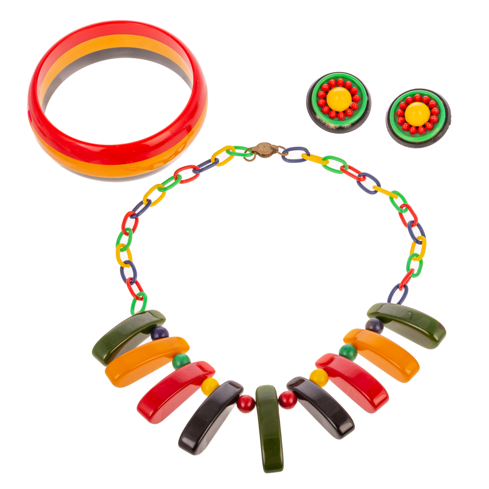 ART DECO MULTI-COLOR BAKELITE