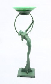 ART DECO NUDE FRANKART ASHTRAY