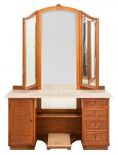 ART DECO OAK LADY'S DRESSING V