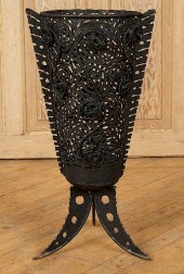 ART DECO OPENWORK IRON UMBRELL